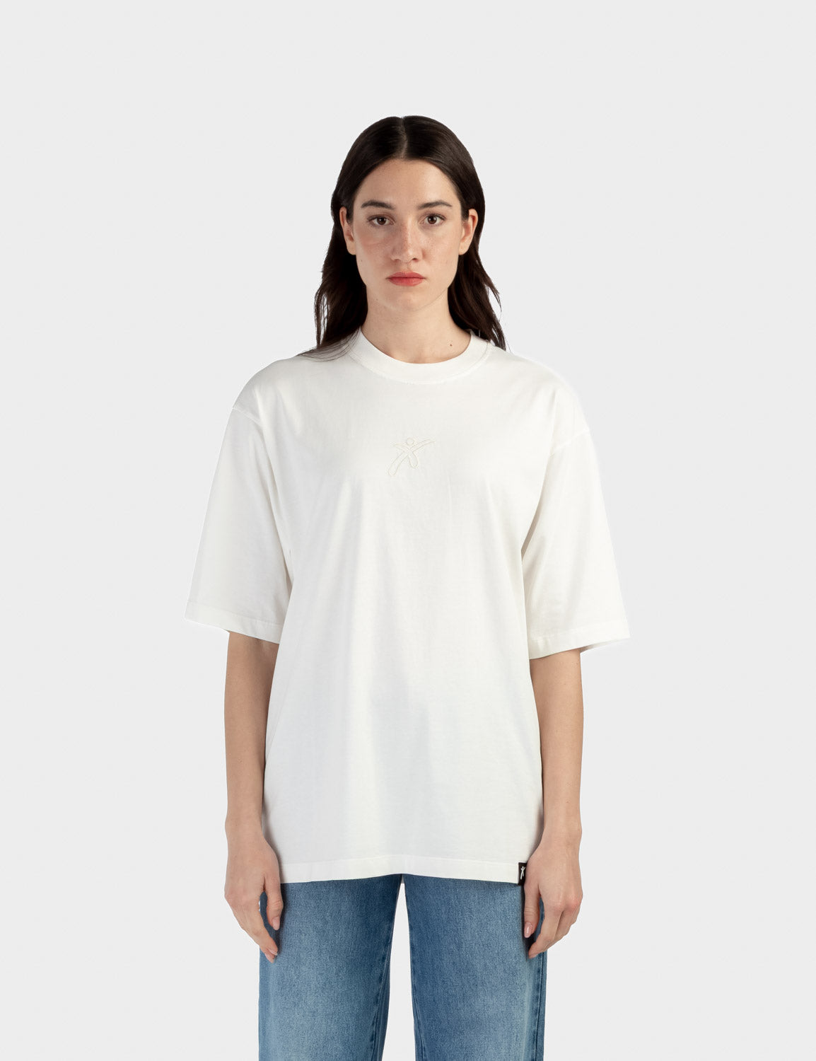 T-shirt oversize ricamo frontale FRENKIE