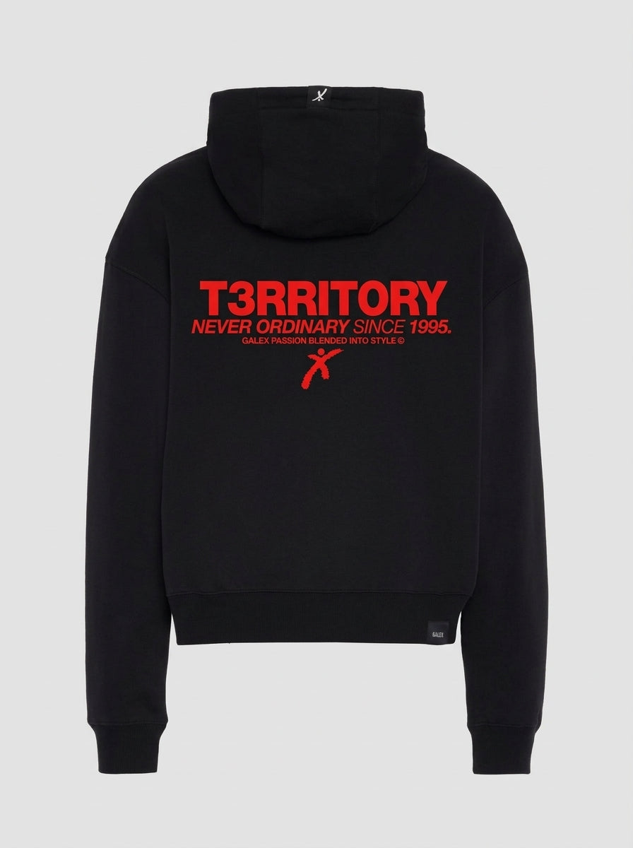 Felpa Caly stampa rossa T3RRITORY