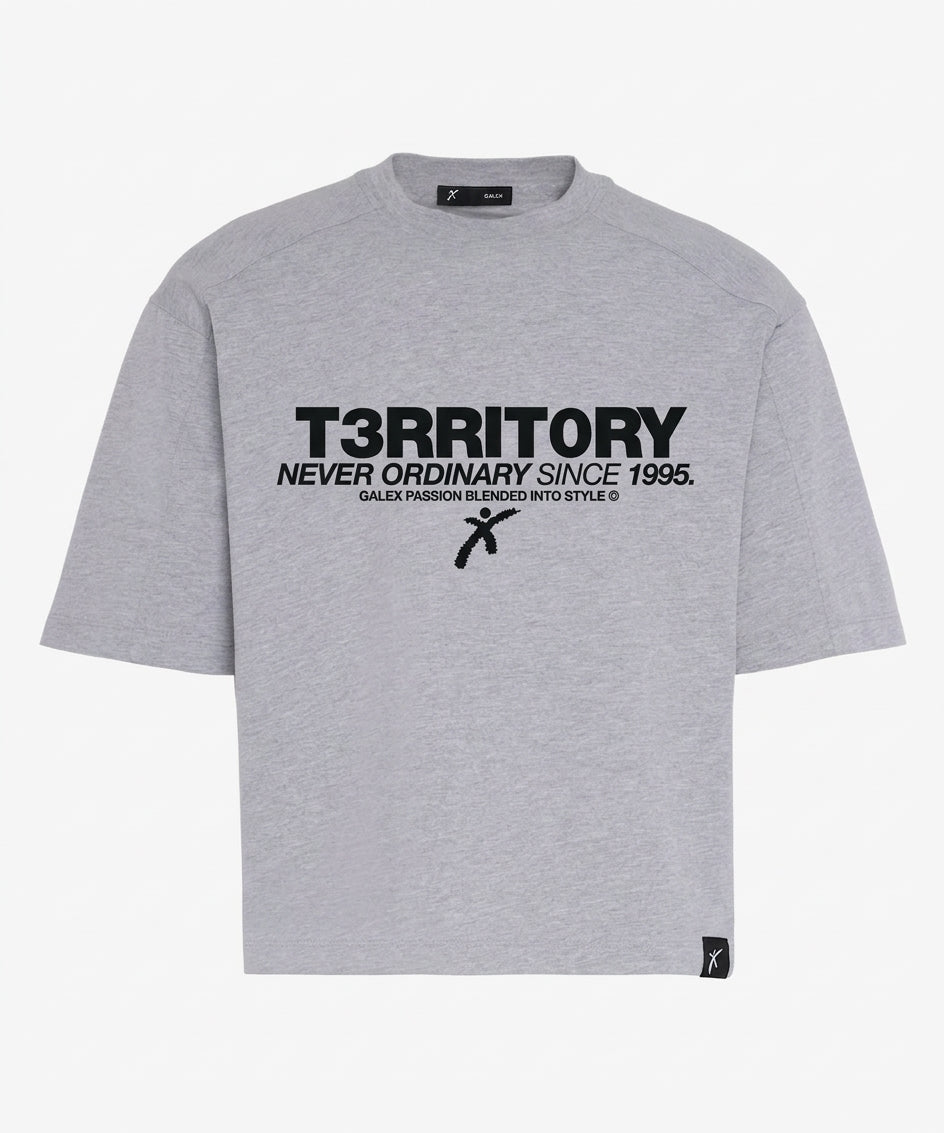 Tshirt Quentin stampa nera T3RRITORY