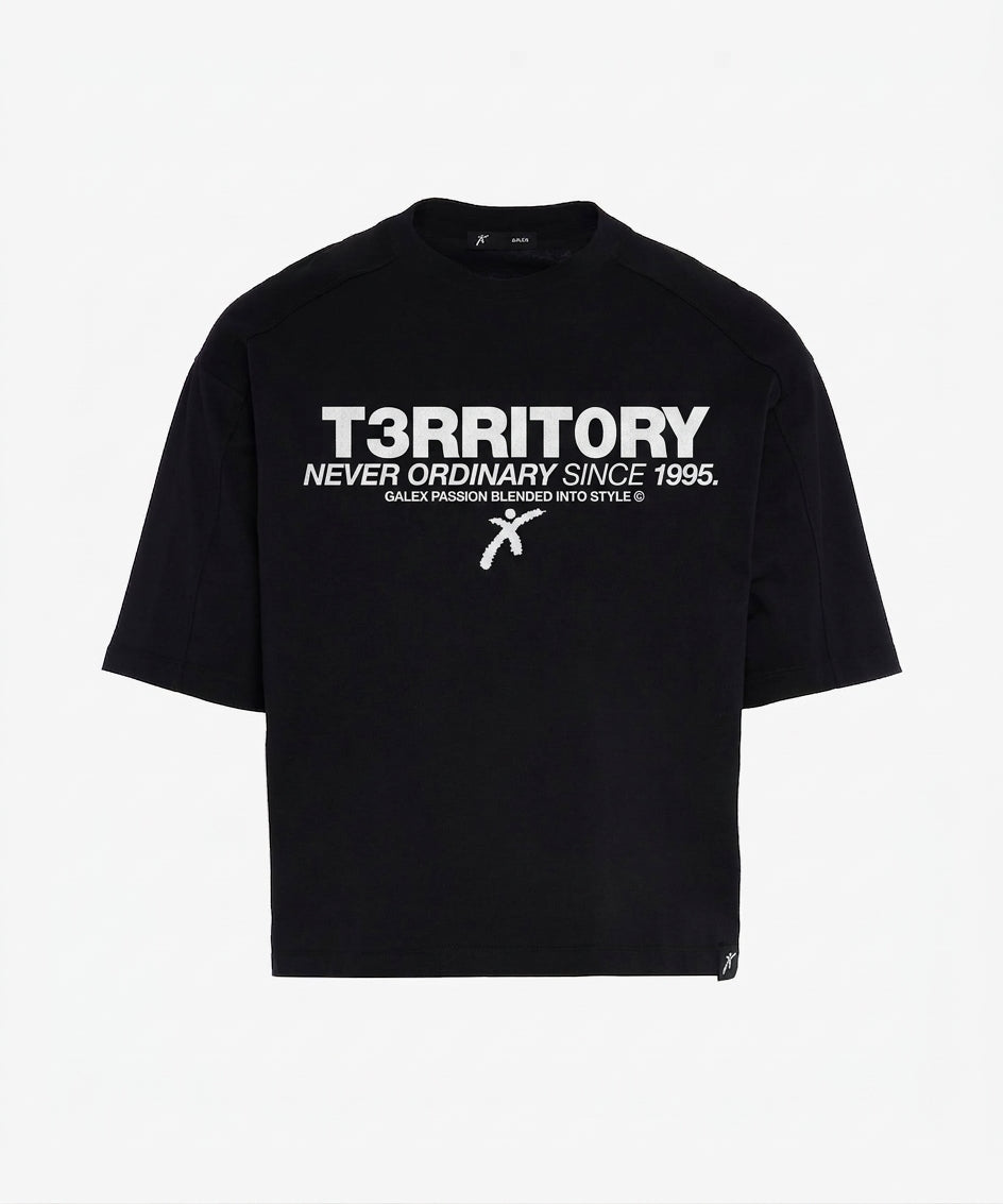 Tshirt Quentin stampa bianca T3RRITORY