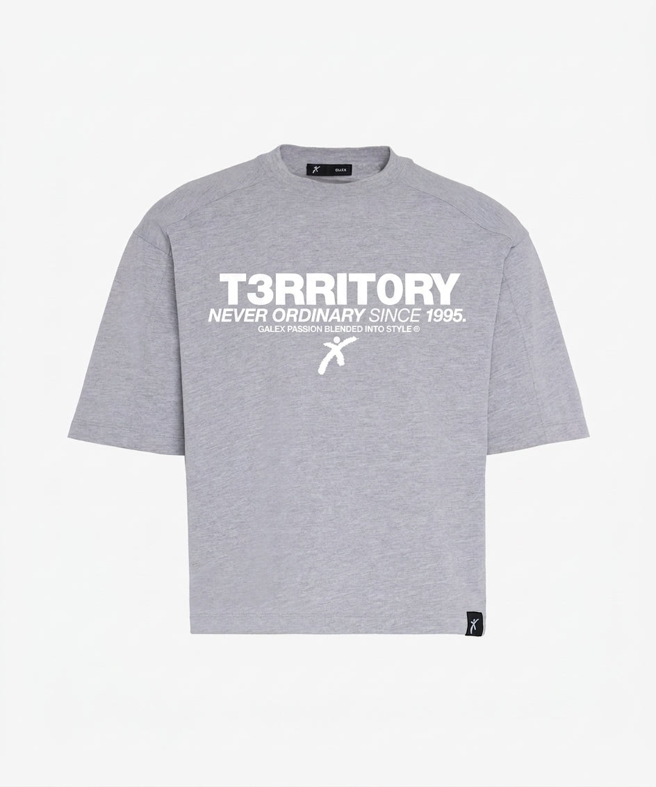 Tshirt Quentin stampa bianca T3RRITORY